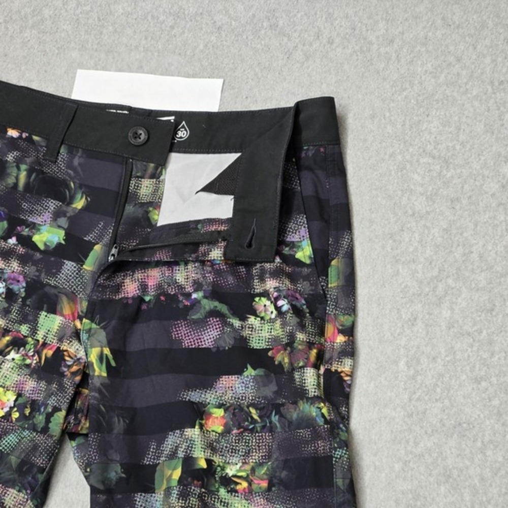 Vans Men Shorts 30 Black Floral Swimwear VANPHIBIAN Boardshorts - Picture 6 of 12